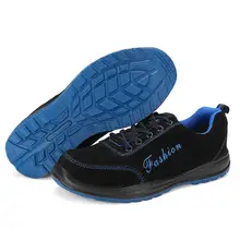 Мужская Уличная противоскользящая защитная обувь со стальным носком и изоляцией 6кВ, дышащие строительные защитные сапоги с защитой от проколов