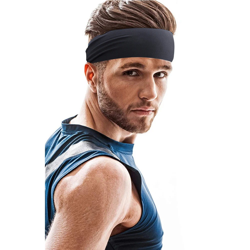 Sports Headbands Ultra Thin Unisex Fitness Elastic Headband Turban Sweat Absorption Breathable Quick Drying Sports Running Hair Band Accessories