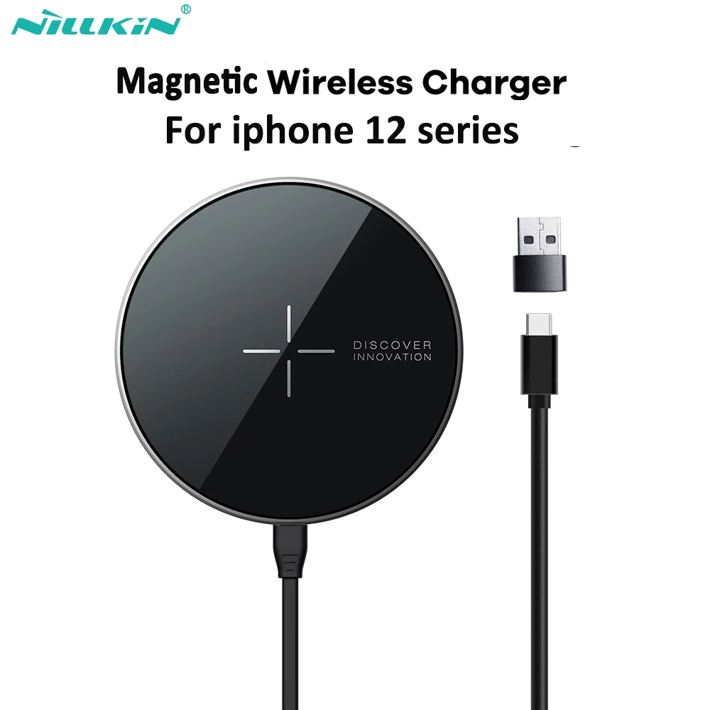 Magnetic Wireless Charger For iPhone 12 Charger Nillkin 15W Fast Charging Pad for iPhone 12 Pro Max For iphone 11 For Note 20U