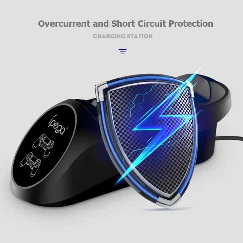 Док станция iPeaga PG 9180 с двумя USB портами для быстрой зарядки PS4/PS4 Slim/PS4|Зарядные