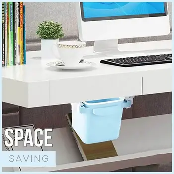 

2020 New Invisible Drawer Trash Can Hanging Type Trash Can Foldable Office Home Kitchen Cleaning Tools Hanging Trash Bin