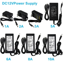 Transformateur d'alimentation Led 12V cc, adaptateur d'éclairage, chargeur ue/US /UK /AU, 1a ~ 10a, pour bande led néon