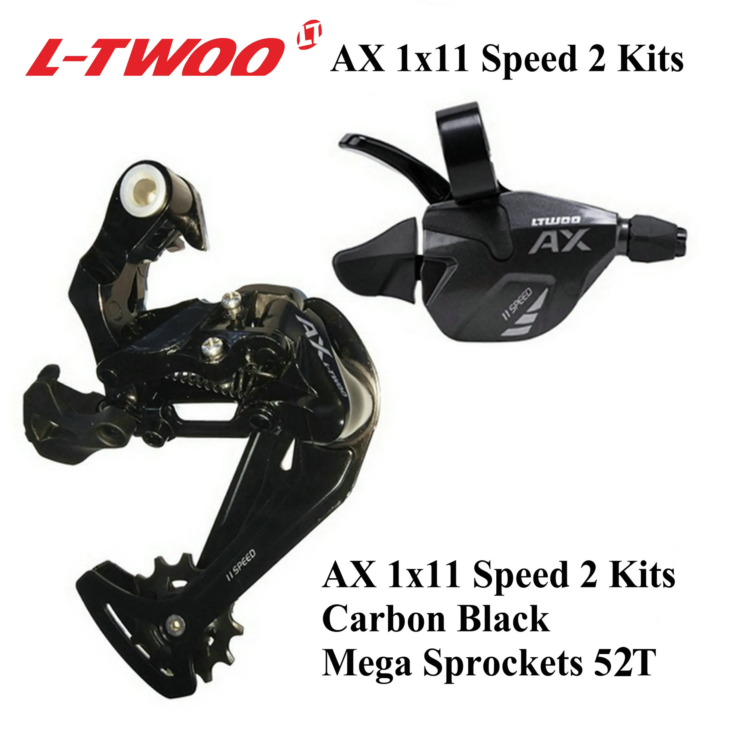 

LTWOO Groupset LTWOO AX11 Speed Groupset 1X11 Shifter lever Rear Derailleur for MTB mountain Bike Cassette 11-42T 46T 50T 11-52T