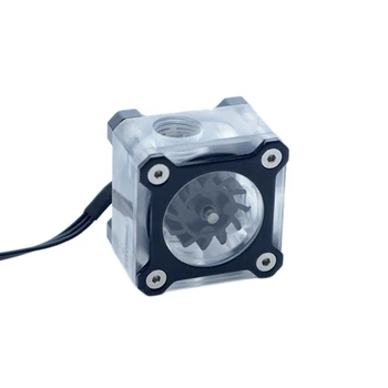 

FREEZEMOD Computer Water Cooler Flow Meter Color Armor Version Aluminum Alloy Shell RGB LSJ-KJR Black