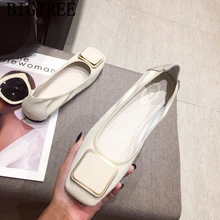 Балетная обувь для женщин; обувь на толстой плоской подошве; женские лоферы; удобная обувь; Женская Осенняя обувь; zapato mujer; Повседневная обувь без застежки; feminino