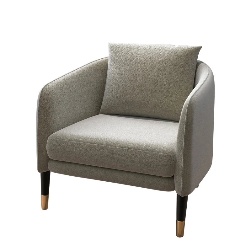 

Nordic Luxury Single Sofa Chair Backrest Modern Simple Tiger Chair Hemp Living Room Chair Designer Leisure Chair