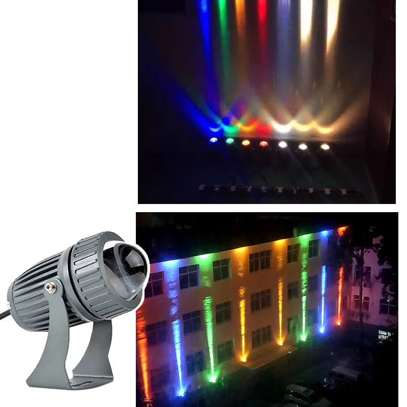24W 32W LED Outdoor Spotlight One Beam Lamp Hotel Exterior Wall IP67 Waterproof Remote Spotlights Gardon Landscape light 220V 3