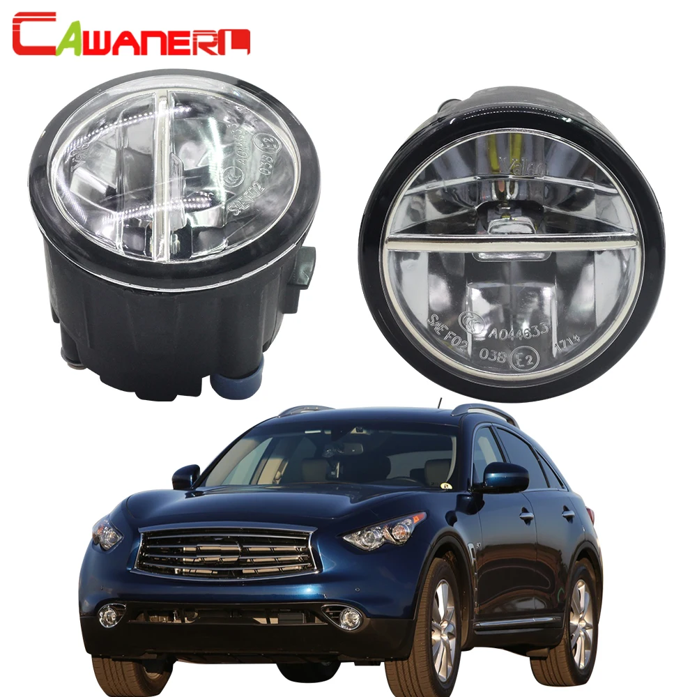 Cawanerl для Infiniti QX QX50 QX56 QX70 2006-2014 Автомобильный светодиодный противотуманный