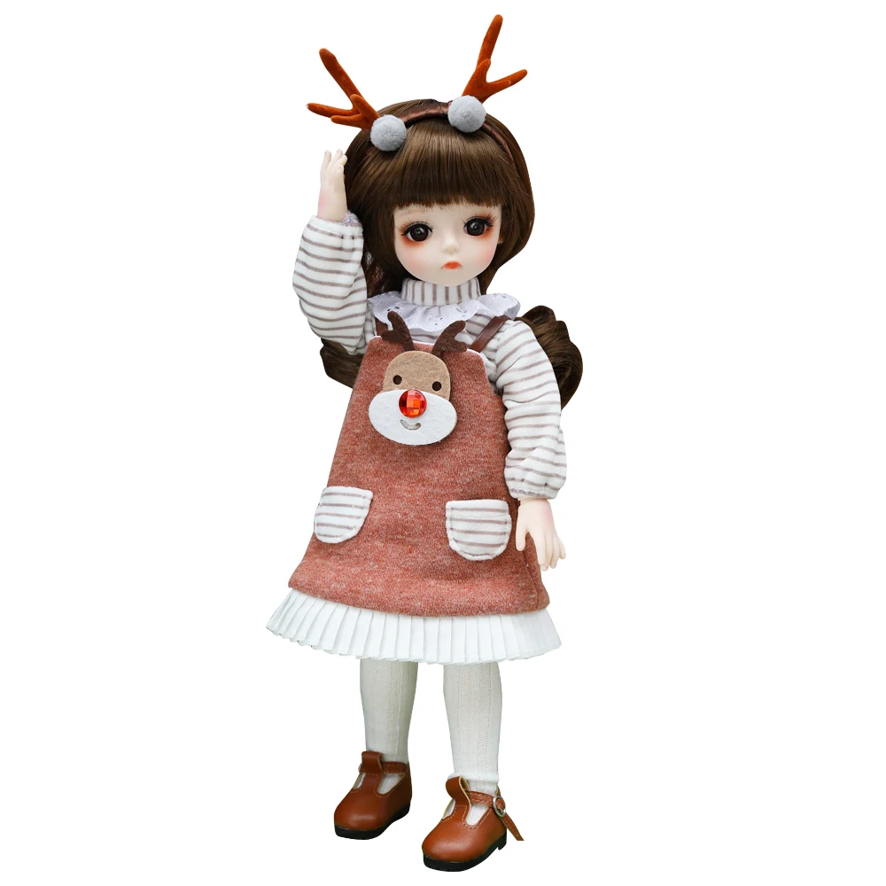 30 см Bjd кукла 1/6 подарки для девочки 18 суставов кукла с одеждой DIY кукла лучшие подарки на день рождения ручной работы игрушка косметика - Цвет: 0001BV12011