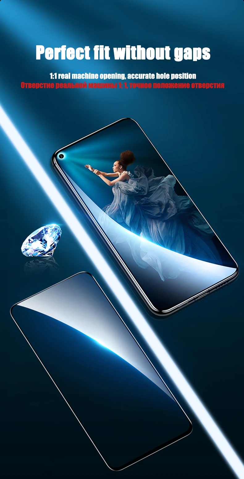 6D закаленное стекло для huawei Honor 20 Pro Полное покрытие изогнутая защитная пленка на экран для huawei Honor 20 защитное стекло