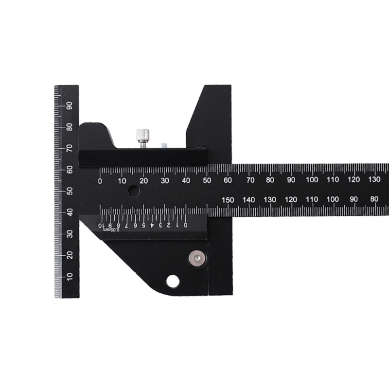 US $20.61 2021 New Aluminum Alloy Scale Metric Measure Scribing Ruler Woodworking Marking Tool