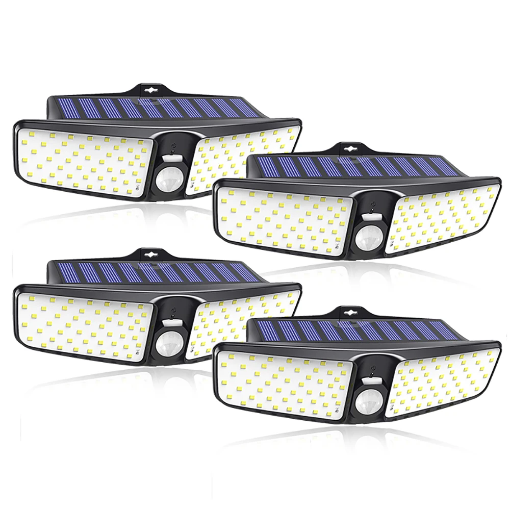 124 PCS Mpow 100 LEDS Solar Light Outdoor Motion Sensor Lamp IP65 Waterproof Security Sunlight Wireless Wall Lamp For Garden (12)