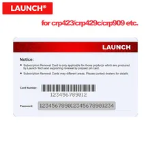 STARTEN Pin karte 1 jahr Erneuerung software Code Reader CRP Serie 1 jahr freies update karte für CRP429C/CRP423/crp479/CRP909E etc