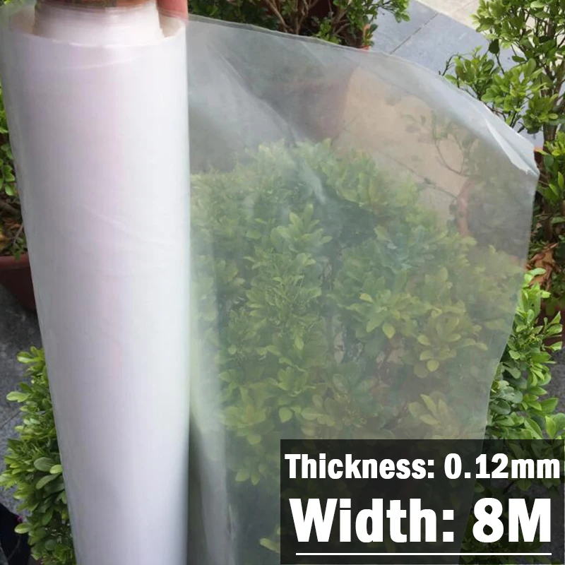 Thickness012mmWidth8MTransparentVegetableGreenhouseAgricultural