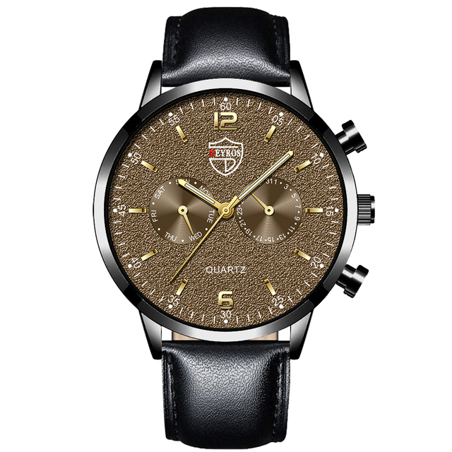 Mens Luxury Business Watchs Stainless Steel Quartz Wrist Watch Male Leather Watch Calendar Luminous Clock reloj hombre