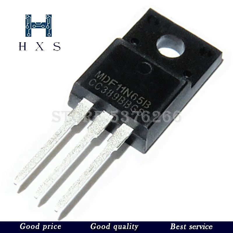 10 pcs MDF11N65B MDF11N65 MDF11N65BTH TO220F 11N65B 11A 650V TO 220F ...