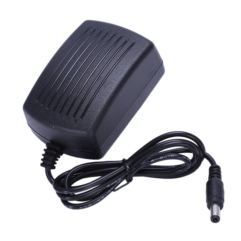 US Plug 100-240VAC to 5.5x2.5mm 24VDC 1A Power Supply Adapter Cable Black
