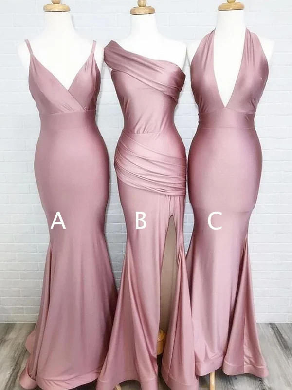 Платье подружки невесты с v-образным вырезом для свадебного гостя Vestido Madrinha