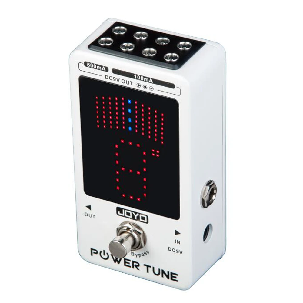 US $84.55 JOYO Guitar Pedal Tuner Power Tune Tuner Pedal 2 in 1 Guitar Power Supply and Tuner True Bypass Musical Instrument Parts JF18R
