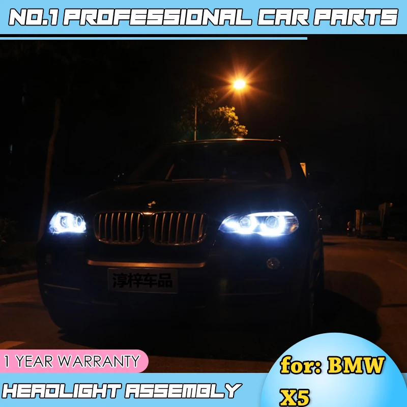 Автомобильные аксессуары фары для X5 фар 2007 2013 E70 ангельские глазки светодиодный