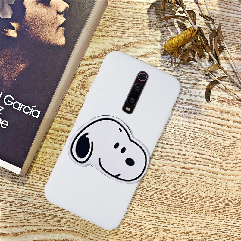 Силиконовый чехол-держатель для телефона с рисунком для Xiao mi Red mi K20 mi 9 T, милые чехлы-подставки для девочек, Матовая оболочка для Red mi K20 Pro mi 9T Pro