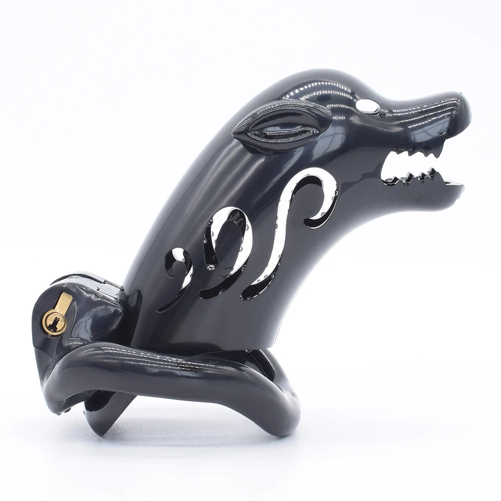 Клетка для пениса NUUN пластиковая леопардовая клетка БДСМ SM секс игрушки рабство