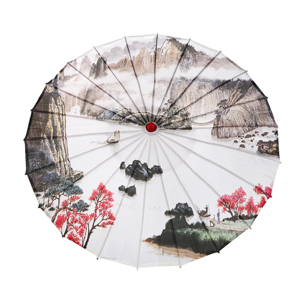 

Silk Women Umbrella Japanese Cherry Blossoms Silk Ancient Dance Umbrella Decorative Umbrella Chinese Style Oil Paper Umbrella