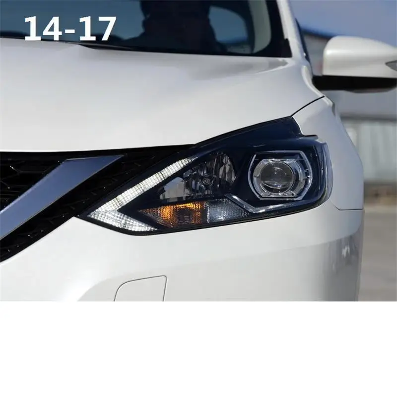 Дневные наружные Assessoires Automovil лампы для укладки Drl светодиодные ходовые фары автомобильные фары в сборе 16 17 18 для Nissan Sylphy