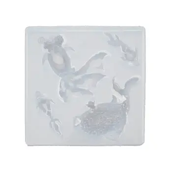 

Large Goldfish Silicone Resin Molds Pendant Necklace Earrings Jewelry Tools