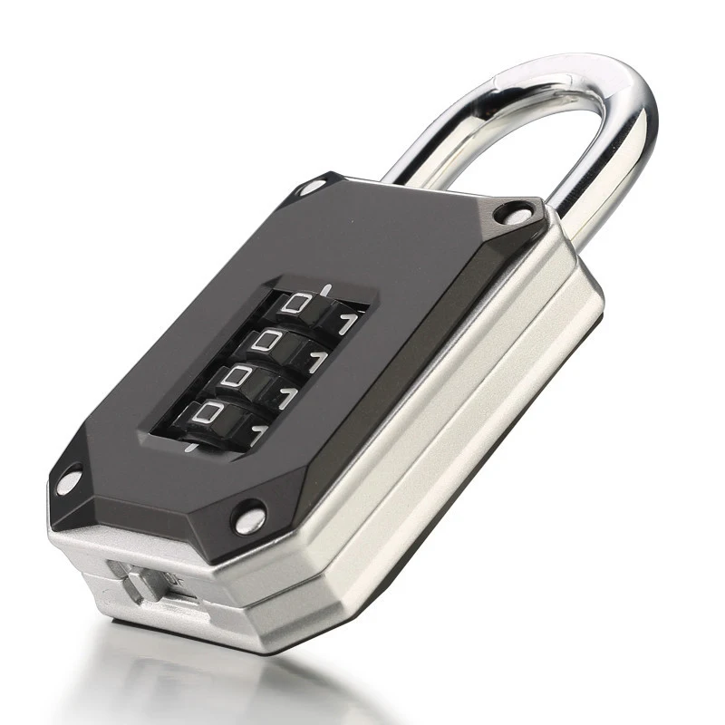 MOOL Large 4-Digit Password Lock Door Gym Closet Cabinet Padlock