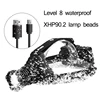 Z20 Most Powerful XHP90 Led Headlamp 8000LM Head lamp USB Rechargeable Headlight Waterproof Zoom Fishing Light Use 18650 Battery ► Photo 2/6