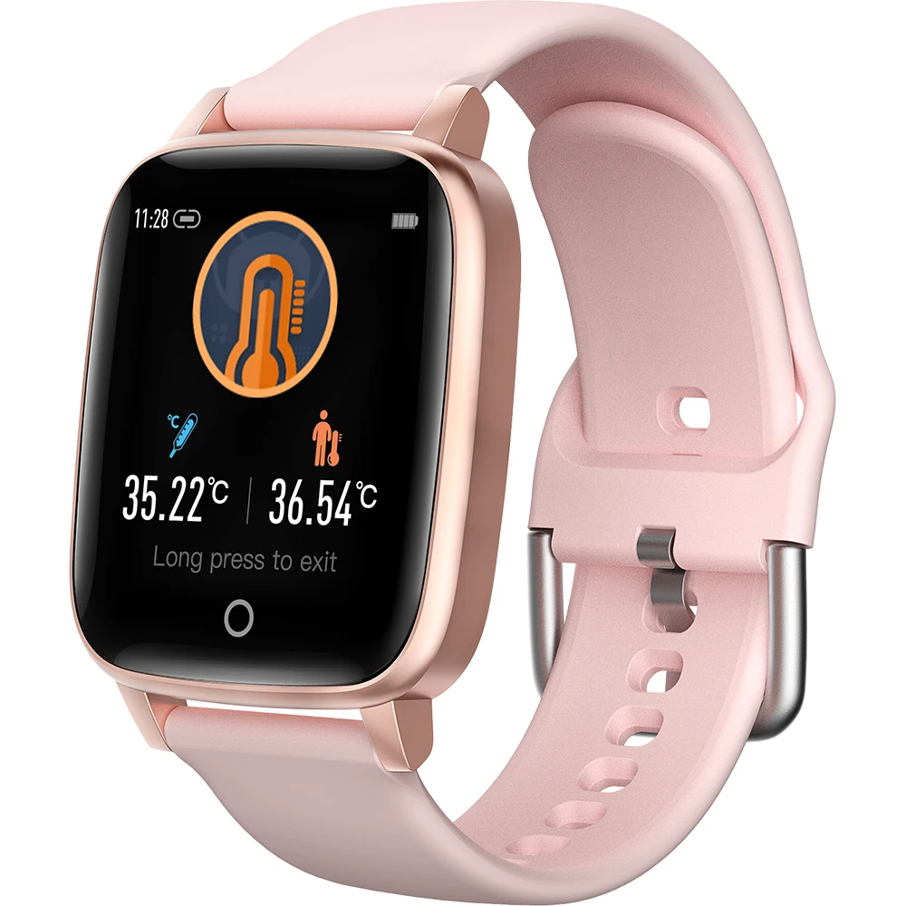 

T13 Smart Watch T1 Smart Bracelet Body Temperature Monitoring 1.3inch IP67 Waterproof men Women Watchs Message Reminder