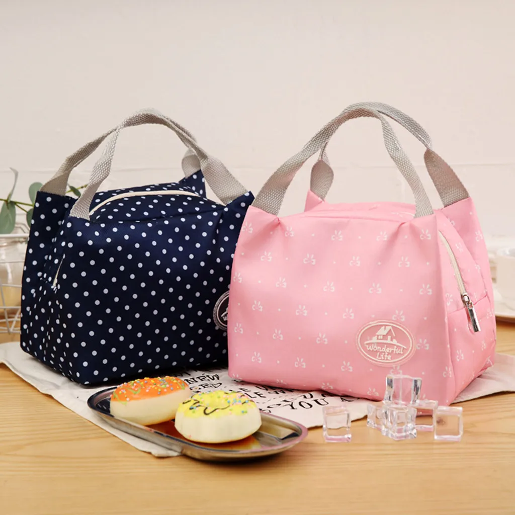 Модная Портативная изолированная сумка для обеда из ткани Оксфорд, Термосумка для еды, пикника, сумки для обеда для женщин, детей, мужчин, сумка для обеда с принтом, сумка-тоут