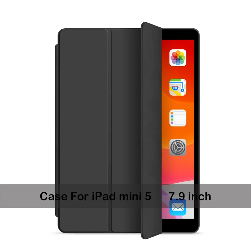 Чехол для iPad 10,2 7 7-го поколения, ультратонкий кожаный чехол для iPad mini 5 Air 3, умный ТПУ чехол для iPad Pro 11 3 3th - Цвет: For mini 5 7.9 A
