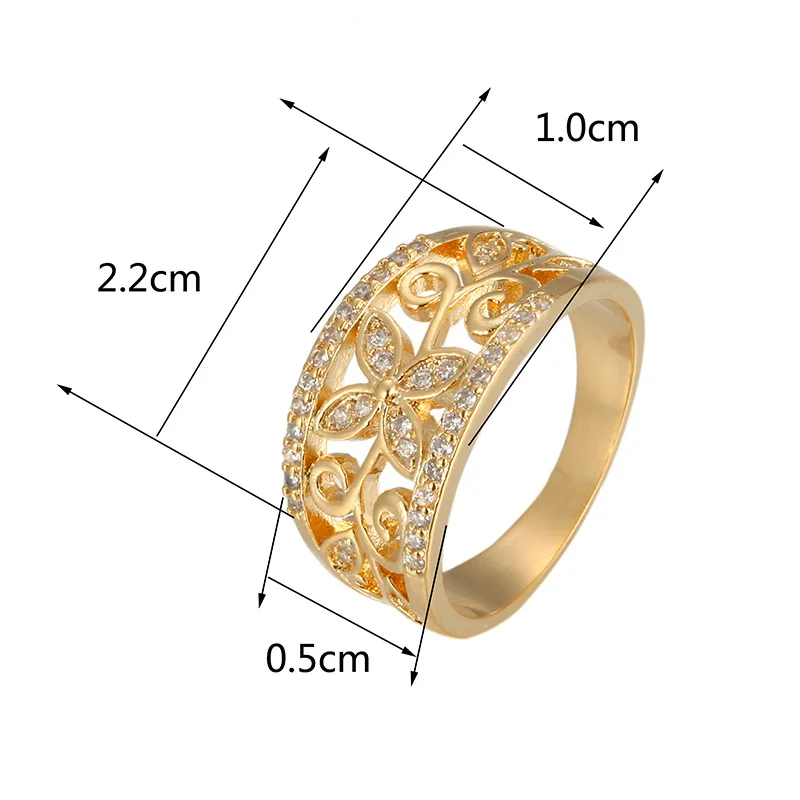 Дизайн Oco padrao de Flor Anéis de Dedo Mulheres Marca De Luxo de Prata de Ouro Dois Tons Cheio CZ aneis de Casamento