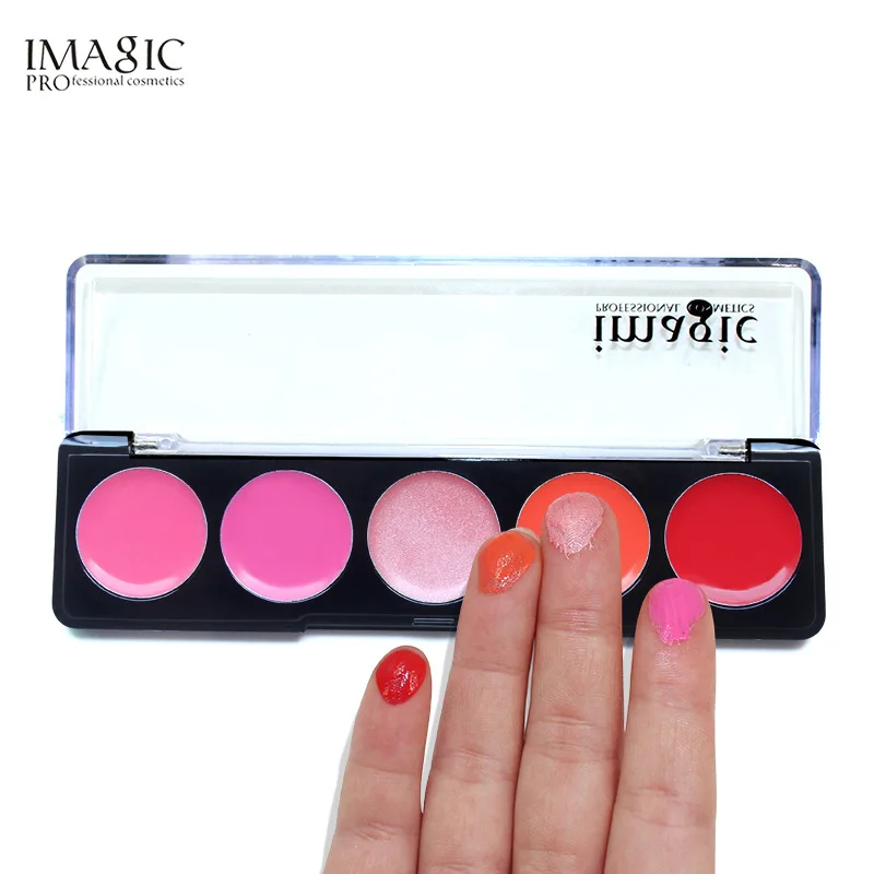 

IMAGIC 5 colour Makeup Lipstick Palette Lasting Beauty Pigment Natura Lip Stick Cosmetic Set Waterproof Lipstick Cosmetics