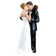 עוגת Toppers בובות כלה וחתן צלמיות מצחיק Casamento חתונה עוגת Toppers Stand צילינדר אספקת קישוט(China)
