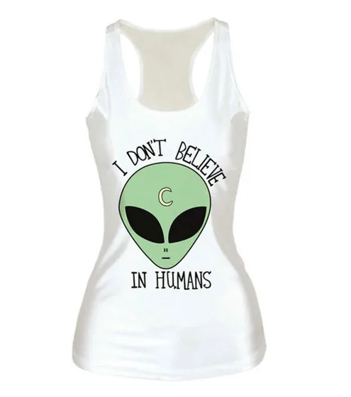 GBX1072 Women Tank Tops 3D Printed T shirts Summer Sleeveless Harajuku Style Punk Camisoles Elastic Creative Vest - Цвет: GBX1072