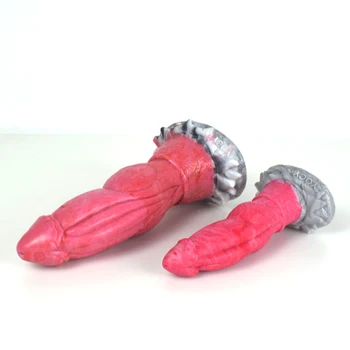 New Tiny Animal Dog Penis For Beginners Silicone Knot Realistic Dildo S M G-spot Stimulate Female Masturbator Anal Massage 5