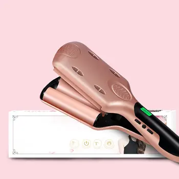 

Professional 26/32mm Wave Curling Iron Ceramic Hair Curler Deep Wavy Curler LED Temperature Hair Three Tube Hair Curler Roller