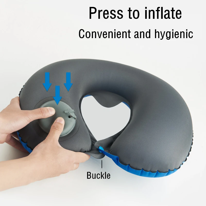 Naturehike Portable Ultralight Inflatable Comfortable Outdoor Camping Sleeping Pillow U-Shape Neck Protective Travel Accessories