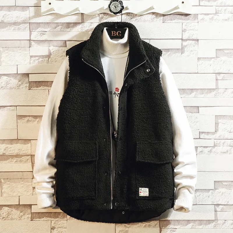 Зимнее мужское Свободное пальто, утепленный теплый пуховый хлопковый жилет, мужской хлопковый жилет без рукавов с хлопковой подкладкой