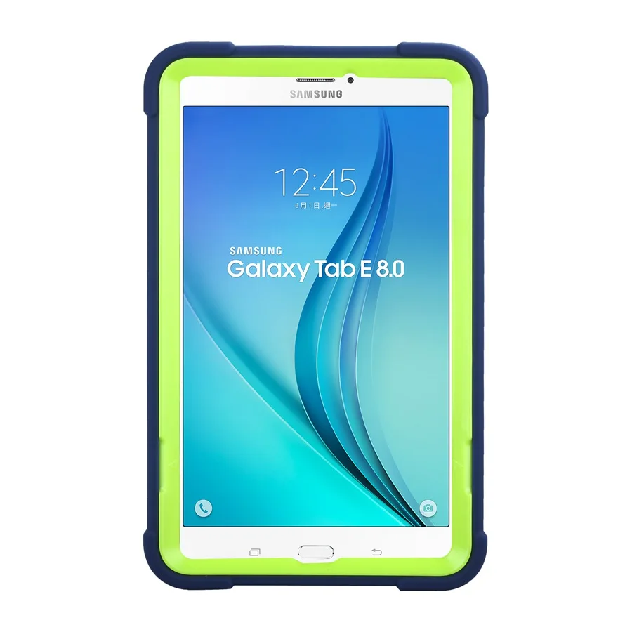Прочный защитный чехол для планшета для Samsung Galaxy Tab E 8,0 SM-T377 T377V T375 T375V 8 дюймов противоударный силиконовый+ поликарбонатный чехол+ ручка+ Защитная пленка на экран