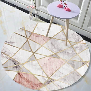 

Modern Nordic Round Carpet Living room Computer Chair Round Rug Home Entrance Hallway Doormat Decorative Carpet Bedroom Kids Rug