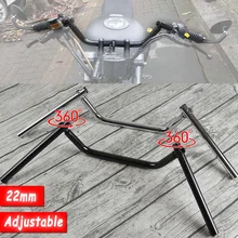 360 ° регулируемый-Универсальный 7/8 ''22 мм мотоциклетный руль для Harley/Yamaha/Suzuki/Kawasaki/Honda/Triumph