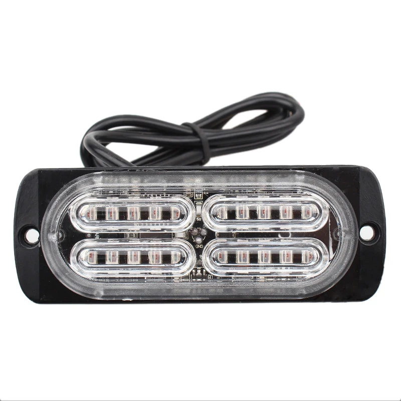 

Ultra-Thin High Power Waterproof 12V-24V 20 LED Car Truck Emergency Side Strobe Warning Flashing Light White Red Amber