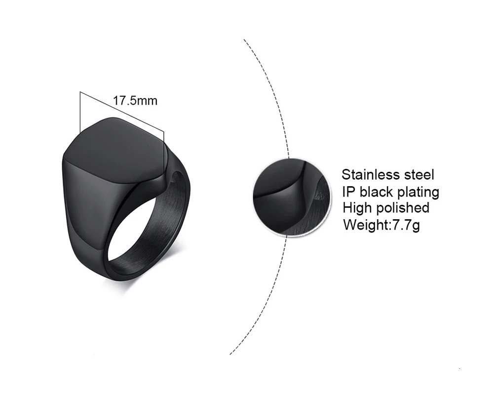 Мужские кольца-печатки из нержавеющей стали, персонализированная гравировка, королевские кольца с монограммой, мужские ювелирные изделия