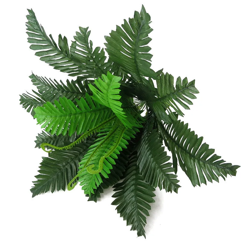 1 Pcs Simulation Plant 18 Heads Plastics Fake Green Leaves Home Room Decoration Home Decor