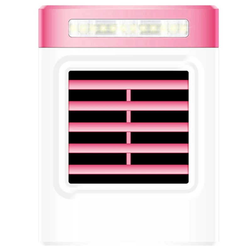 Pink Мини Usb зарядка дома бесшумный портативный охлаждающий энергосберегающий вентилятор кондиционирования воздуха - Цвет: Pink