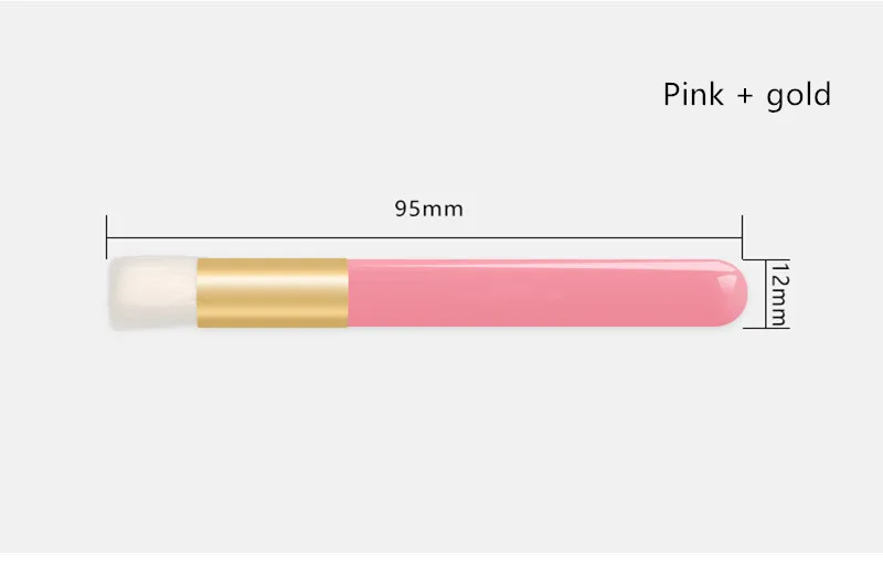 Профессиональная кисточка для носа, очищающая кожу, средство для удаления угрей, средство для мытья макияжа, щетка для мытья ресниц, отшелушивающая ресницы - Handle Color: Pink  gold